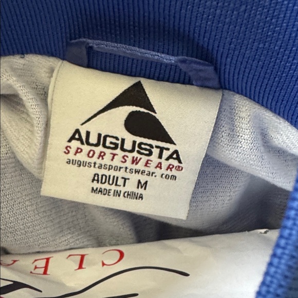 Augusta Sportswear Royal/White Satin Jacket - Size M - Picture 14 of 16